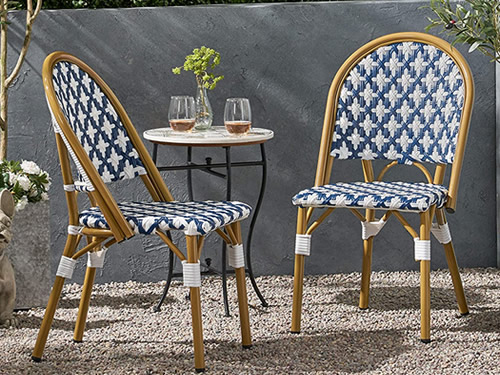 Blue and White French Bistro Chairs – my design42