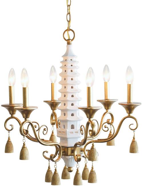 Madcap Cottage by Port 68 Oh, Pagoda Chandelier