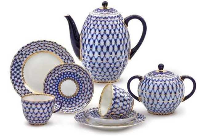 Lomonosov Russian Blue Net or Cobalt Mesh China