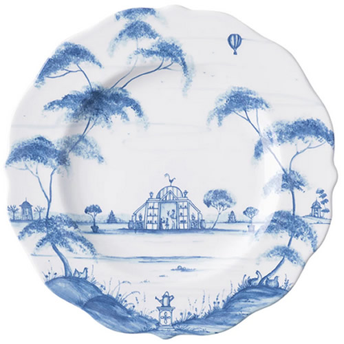 Country Estate Delft Blue Saucer Garden Follies - By Juliska main image 1