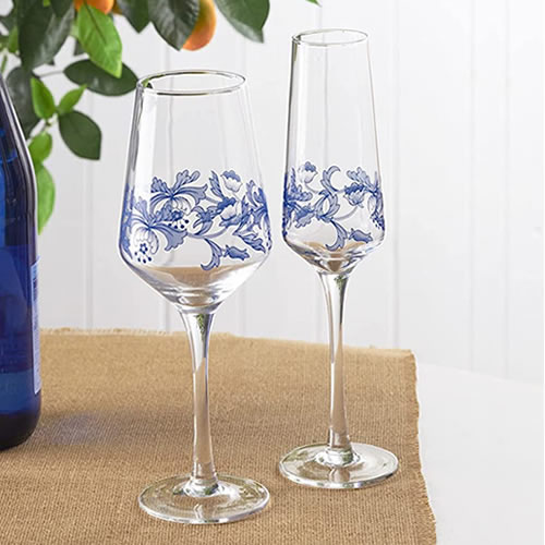 Johnson Brothers Willow Blue and Spode Blue Italian Glassware my design42