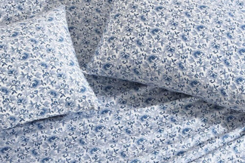 Laura Ashley Indigo Blue and White Lorelei Sheet Set