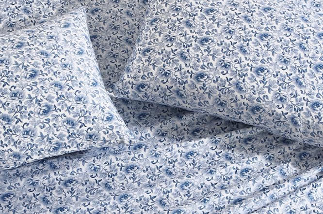 Laura Ashley Indigo Blue and White Lorelei Sheet Sets