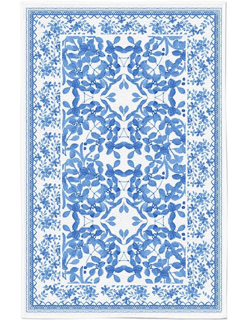 Lot De 6 Sets De Table Ronds à Imprimé Bohème En PVC Tressés Sets De Table Lavable Résiste à La