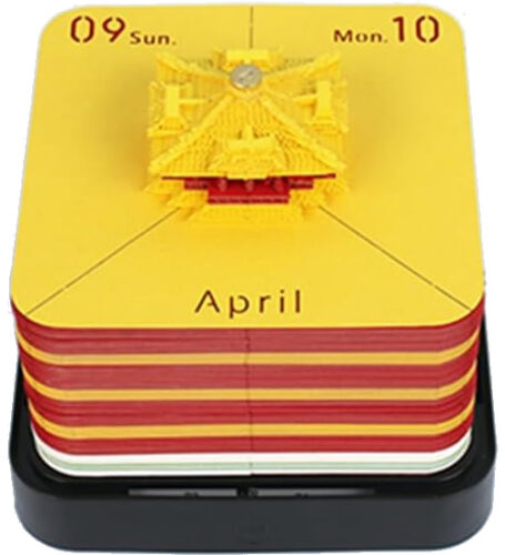 Laser Cut Calendars Reveal 3D Pagoda Scenes – my design42