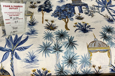 More Chinoiserie from Foam & Fabric Outlet