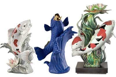 Lladró Koi Sculptures